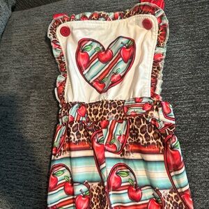 Heart and Apple Print jumper